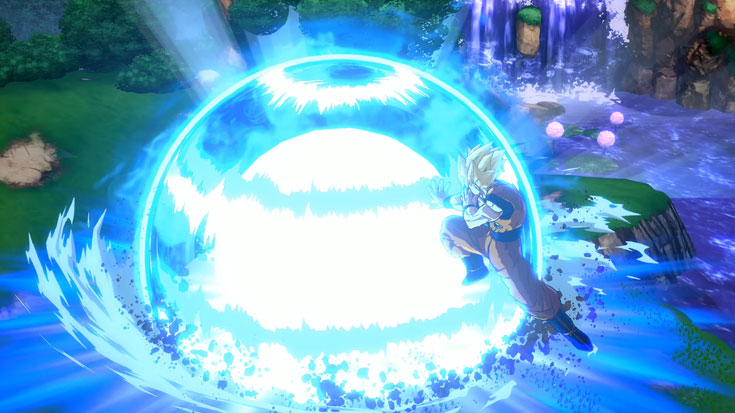 Dragon Ball FighterZ Dramatic Moments - Goku destroys Kid Buu with a Spirit Bomb