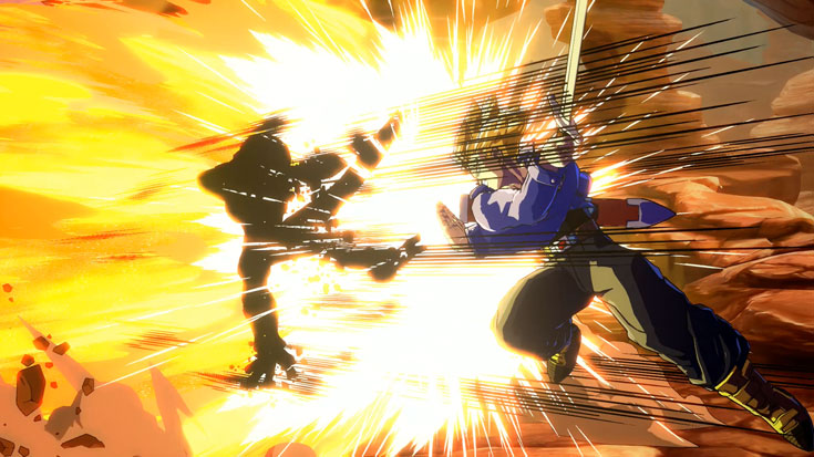 Dragon Ball FighterZ Dramatic Moments - Trunks obliterates Frieza