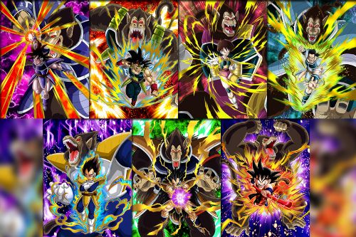 Dragon Ball Z Dokkan Battle - Giant Apes Arise Featured characters