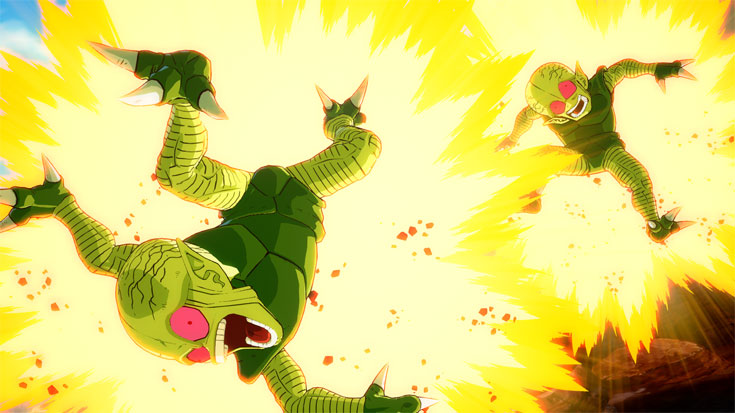 Dragon Ball FighterZ Dramatic Moments - Krillin destroys Saibamen