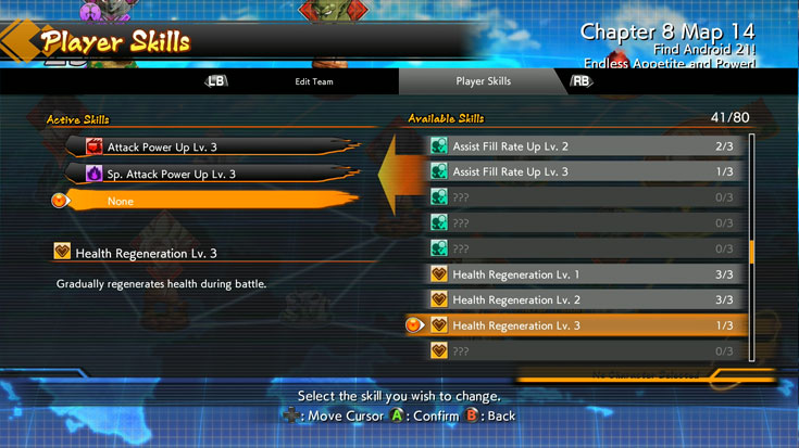 Dragon Ball FighterZ Story Mode Player Skills