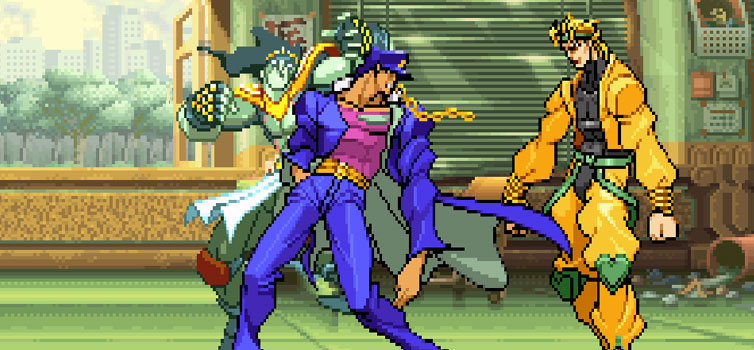 JOJO BIZARRE ADVENTURE JUS PARA ANDROID E PC, COM CHARS, TRANSFORMAÇÕES E  BIZARRICES (DOWNLOAD) 