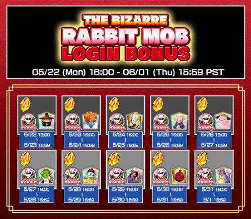 Dragon Ball Z Dokkan Battle - The Bizarre Rabbit Mob Login Bonus