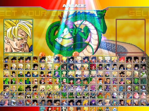 Dragon Ball Z MUGEN Edition 2013 - Character select