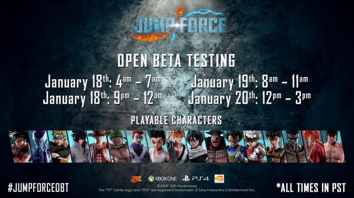 Jump Force - Open Beta tests