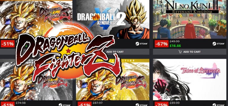 Bandai Namco sales on GMG and Game Billet April 2019, Up to 80% off
